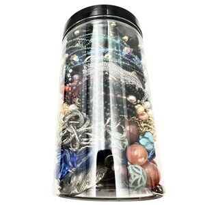 Mystery Jewelry Jar #1900 Wearable Quality Pieces 2lbs Necklace Bracelet Earring